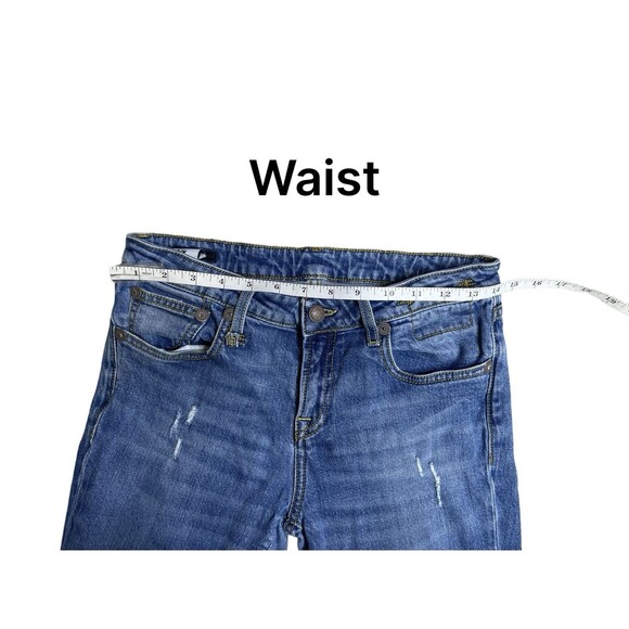 R13 Kate Skinny Jean Size 28 distressed raw hem made in Italy - Picture 6 of 14